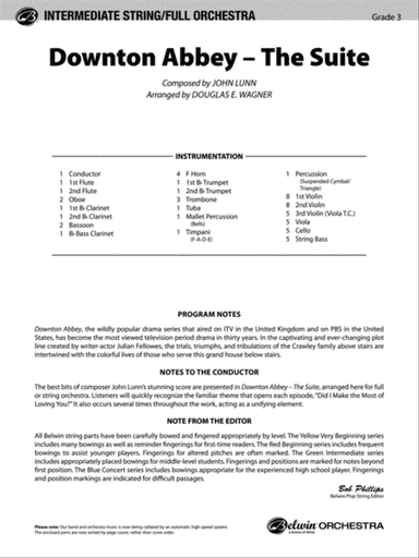 Downton Abbey – The Suite: Score