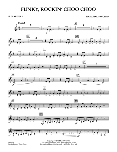 Funky, Rockin' Choo Choo - Bb Clarinet 2
