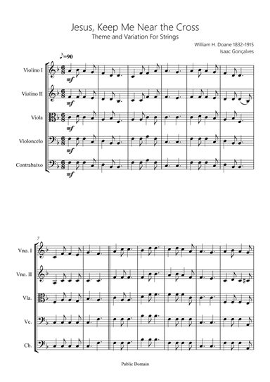 Jesus, Keep Me Near the Cross - Score Only