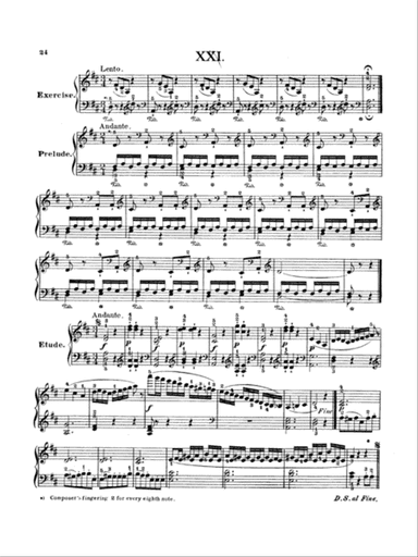 Bertini: Twenty-five Primary Etudes, Op. 166