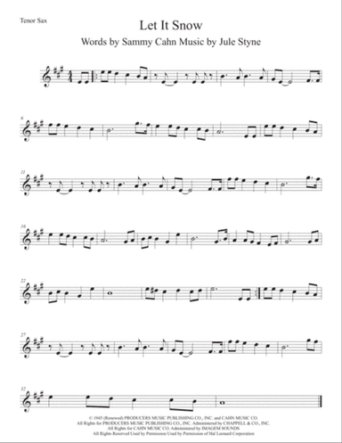 Let It Snow! Let It Snow! Let It Snow!