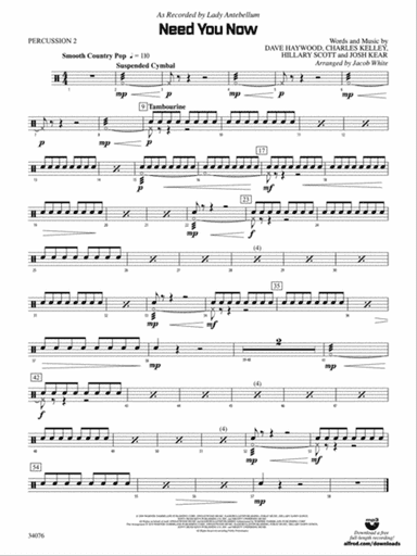 Need You Now: 2nd Percussion
