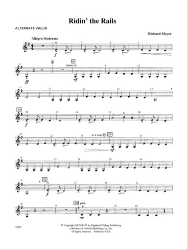 Ridin' the Rails: Alternate Violin