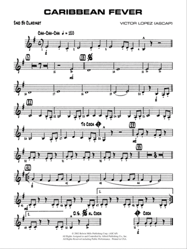 Caribbean Fever: 2nd B-flat Clarinet
