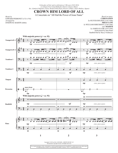 Crown Him Lord Of All (A Concerto on "All Hail The Power Of Jesus' Name") (Brass) - Full Score