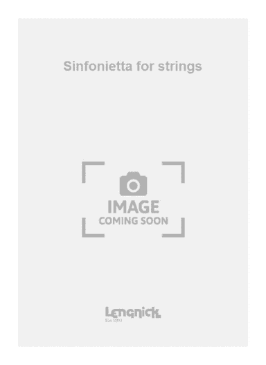 Sinfonietta for strings