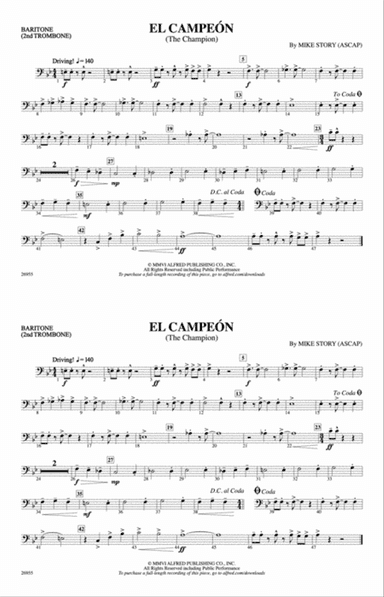 El Campeón: Baritone B.C.