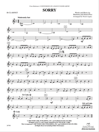 Sorry: 1st B-flat Clarinet