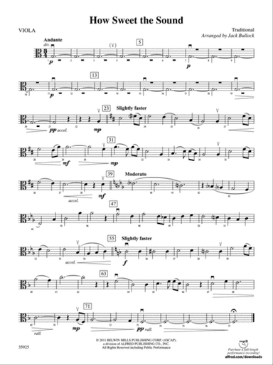 How Sweet the Sound: Viola