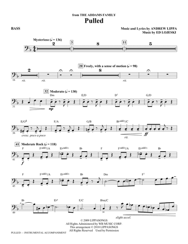 Pulled (from The Addams Family) - Bass