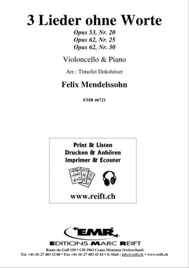 3 Lieder ohne Worte