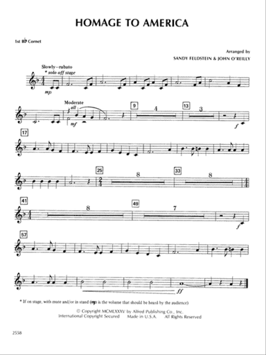 Homage to America: 1st B-flat Cornet