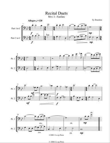 Recital Duets Bass Clef Book