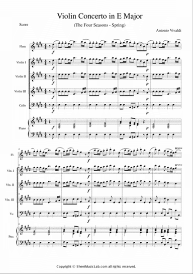 The Four Seasons - Spring 1st Movement Short Version