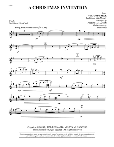 Tidings of Joy: A Celtic Christmas Celebration (Chamber Orchestra) - Flute