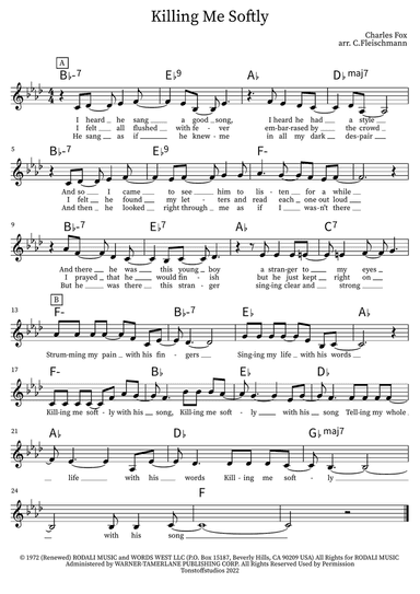 Killing Me Softly With His Song