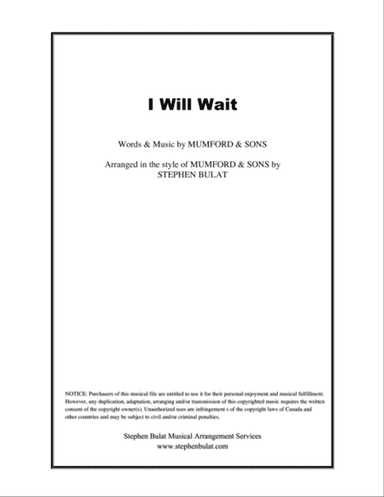 I Will Wait