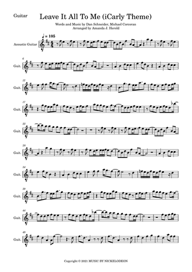 Leave It All To Me (icarly Theme)