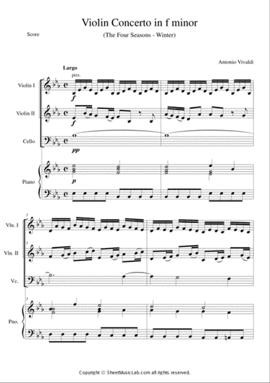 The Four Seasons - Winter 2nd Movement