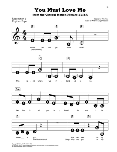 You Must Love Me (from Evita)