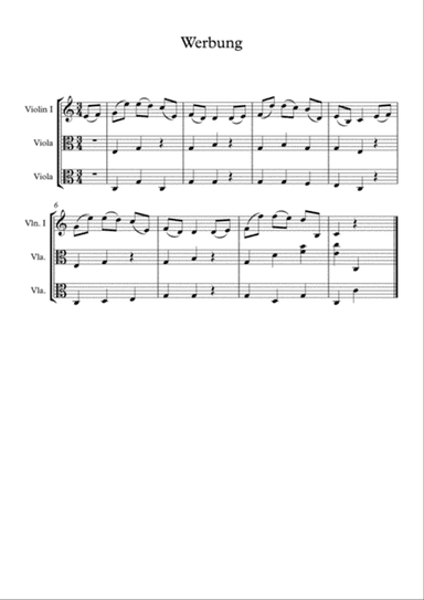 Werbung (Wooing) - Austrian folksong