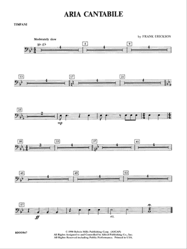 Aria Cantabile: Timpani