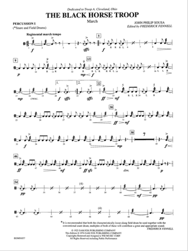 Black Horse Troop: 1st Percussion