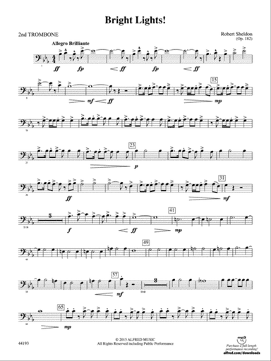 Bright Lights!: 2nd Trombone