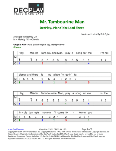 Mr. Tambourine Man