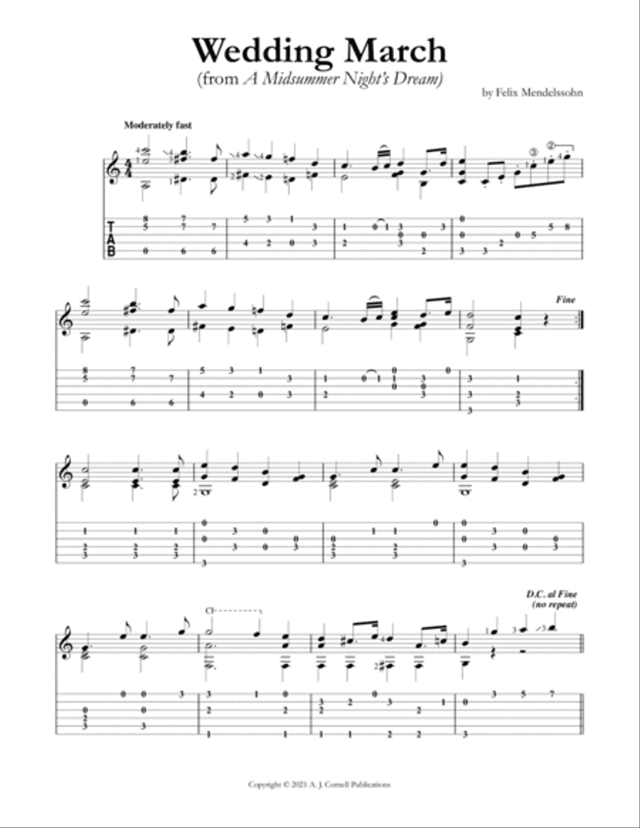 Wedding March (from A Midsummer Night’s Dream)