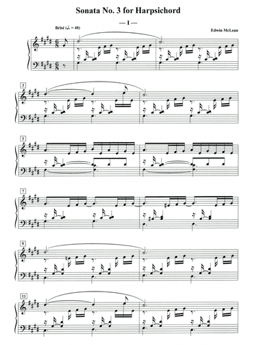 Sonata No. 3 for Harpsichord