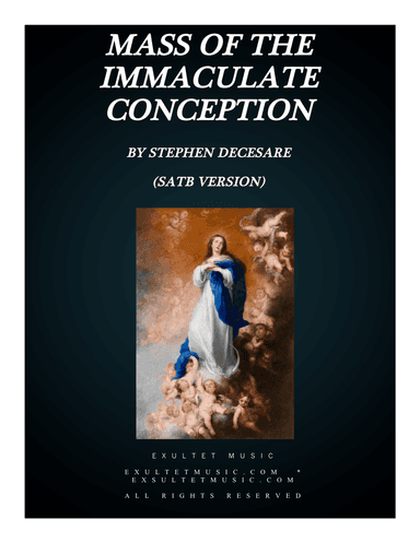 Mass Of The Immaculate Conception (Score) (SATB version)