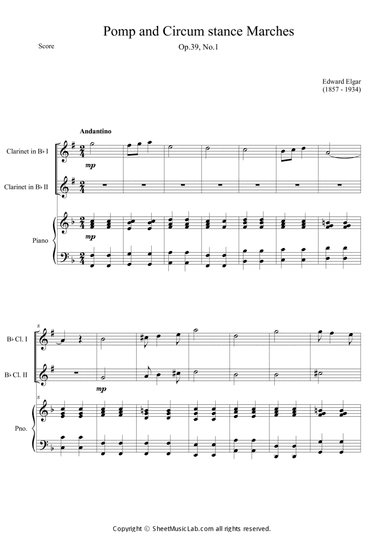 Pomp and Circumstance Marches Op.39 in F