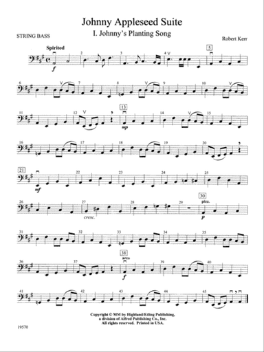 Johnny Appleseed Suite: String Bass