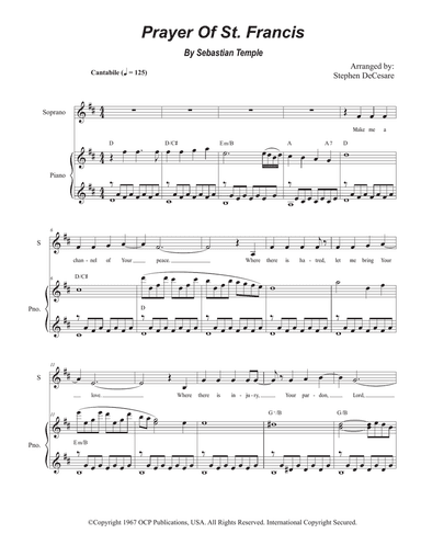 Make Me A Channel Of Your Peace (prayer Of St. Francis)