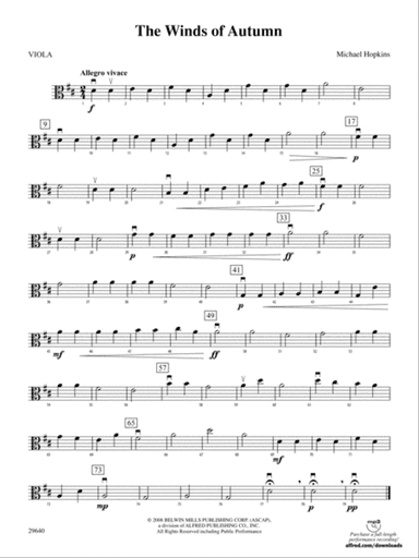The Winds of Autumn: Viola