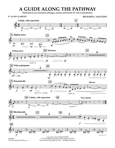 A Guide Along The Pathway - Eb Alto Clarinet