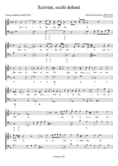 Scrivete occhi dolenti