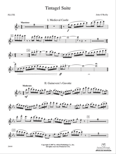 Tintagel Suite: Flute