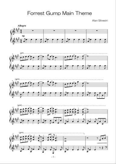 Forrest Gump - Main Title (feather Theme)