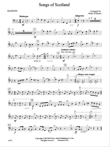 Songs of Scotland: Bassoon