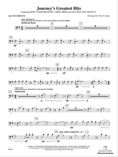 Journey's Greatest Hits: 2nd Trombone