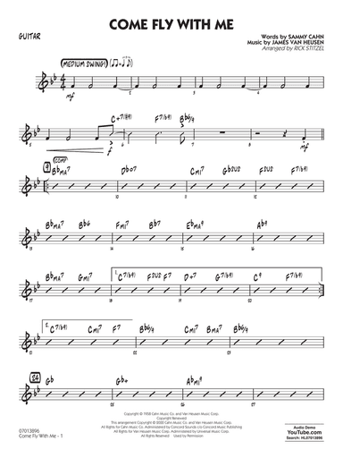 Come Fly With Me (arr. Rick Stitzel) - Guitar