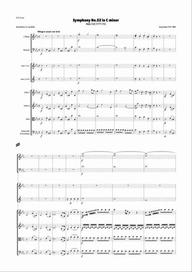 Haydn - Symphony No.52 in D minor, Hob.I:52
