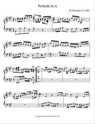 Prelude in A Major