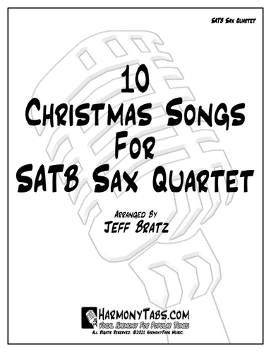 10 Christmas Songs For SATB Sax Quartet