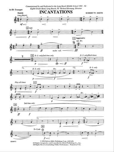 Incantations: 1st B-flat Trumpet