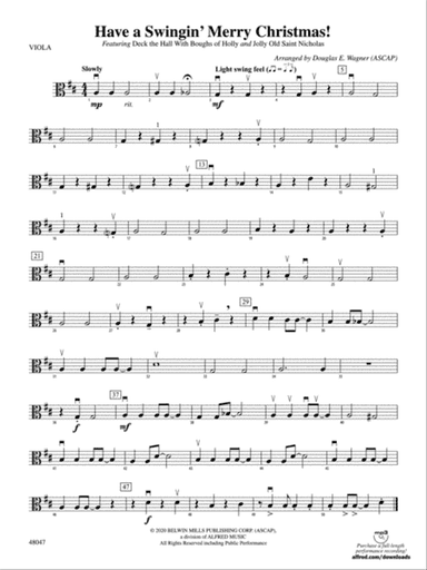 Have a Swingin' Merry Christmas: Viola