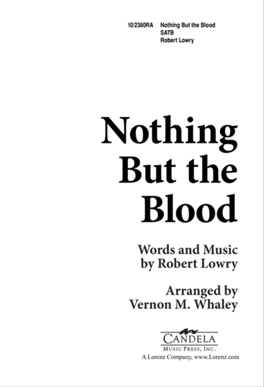 Nothing but the Blood