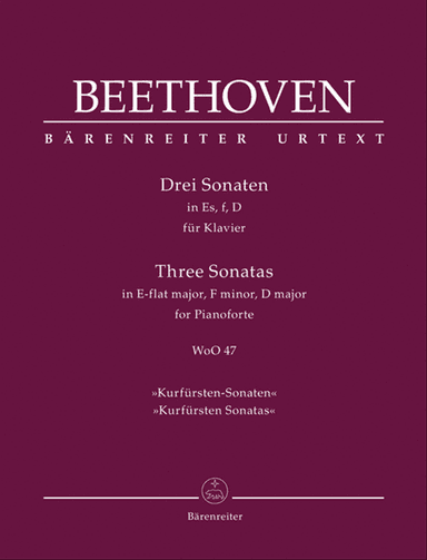 Three Sonatas in D major, E-flat major, f minor, WoO 47